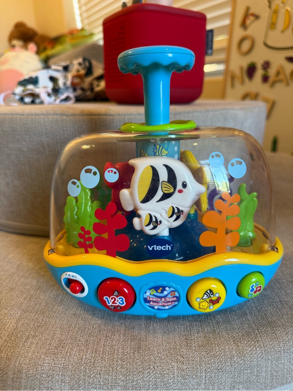 VTech Learn & Spin Aquarium Toy - Blue/Yellow